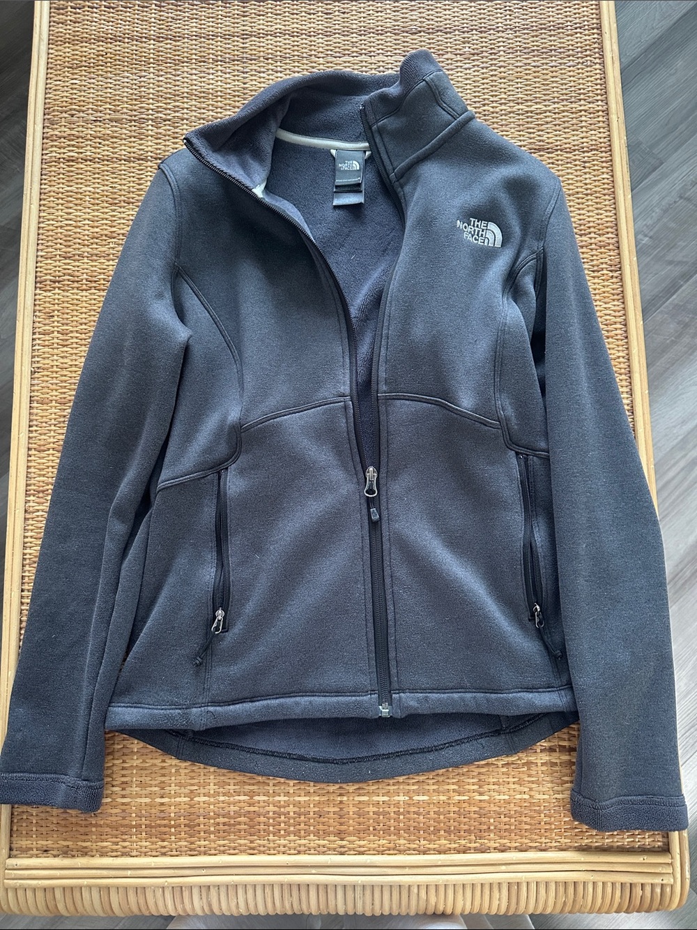 The North Face Women's Charcoal Black Zip-Up Fleece Jacket